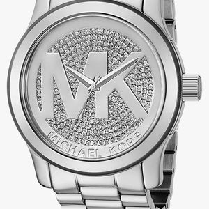 Michael Kors Silver Large MK Logo